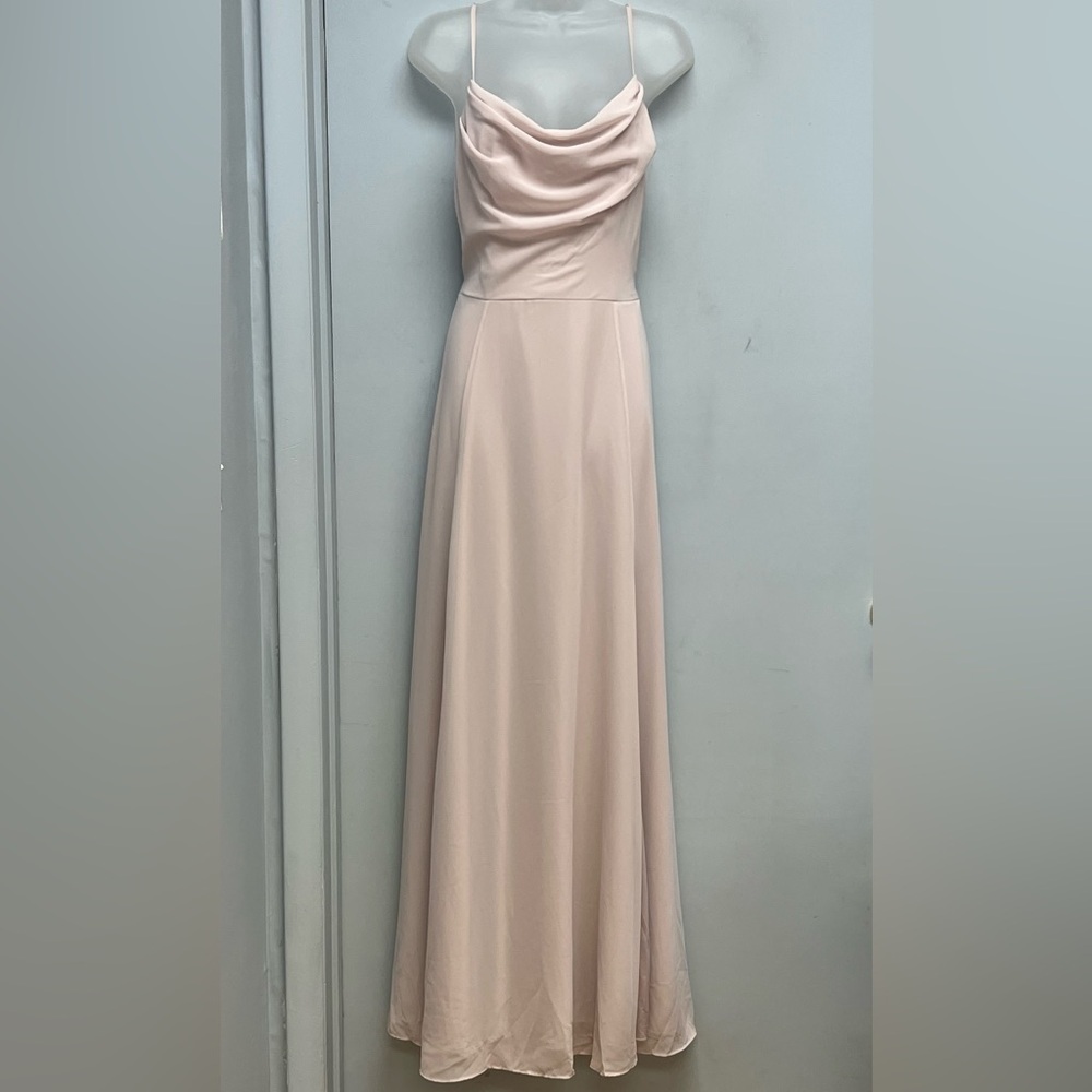 Celebrate DB Studio Dusty Pink Cowl Neck Maxi Dress – Size 12
